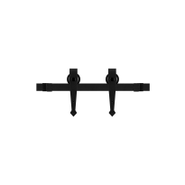 GPF0604.61 schuifdeursysteem Nuoli mini zwart 100 cm