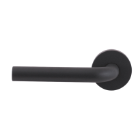 GPF100VRASR antraciet structuur L-model 19mm deurkruk op rozet 53x6mm gatdeel rechts