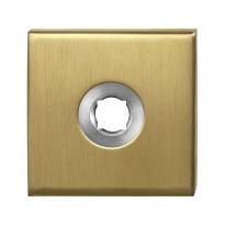 GPF1100.02P4R rozet 50x50x8mm PVD mat messing rechtsdraaiend