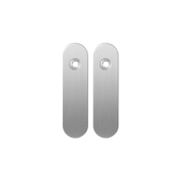 GPF1100.10 kortschild afgerond blind RVS geborsteld