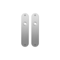 GPF1100.12 plaatschild afgerond blind RVS geborsteld
