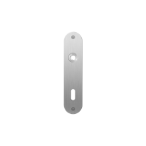 GPF1100.12L/R plaatschild afgerond BB72 links-/ rechtsdraaiend RVS geborsteld