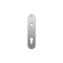 GPF1100.12L/R plaatschild afgerond PC72 links-/ rechtsdraaiend RVS geborsteld