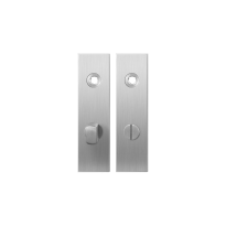 GPF1100.15 kortschild rechthoekig WC63/8 normale knop RVS geborsteld