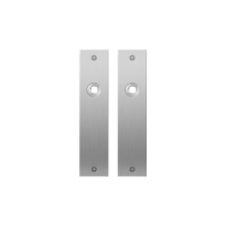 GPF1100.16 plaatschild rechthoekig blind RVS geborsteld