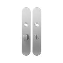 GPF1100.20 langschild afgerond WC55/8 grote knop RVS geborsteld