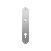 GPF1100.21L/R plaatschild afgerond PC85 links-/ rechtsdraaiend RVS geborsteld