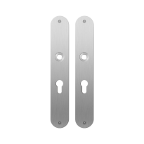 GPF1100.22 plaatschild afgerond PC55 RVS geborsteld