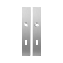 GPF1100.25 langschild rechthoekig BB72 RVS geborsteld