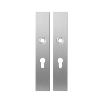 GPF1100.25 langschild rechthoekig PC55 RVS geborsteld