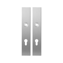 GPF1100.25 langschild rechthoekig PC72 RVS geborsteld