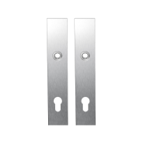GPF1100.25 langschild rechthoekig PC92 RVS geborsteld