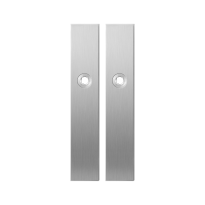 GPF1100.25 langschild rechthoekig RVS geborsteld
