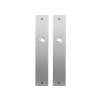 GPF1100.26 plaatschild rechthoekig blind RVS geborsteld