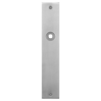 GPF1100.26L/R plaatschild rechthoekig links-/ rechtsdraaiend RVS geborsteld