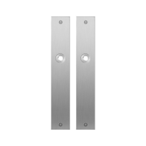 GPF1100.27 plaatschild rechthoekig blind RVS geborsteld