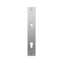 GPF1100.27L/R plaatschild rechthoekig PC92 links-/ rechtsdraaiend RVS geborsteld