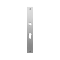 GPF1100.28L/R plaatschild rechthoekig PC55 links-/ rechtsdraaiend RVS geborsteld