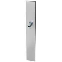 GPF1100.75.400 langschild XL rechthoekig blind RVS geborsteld met vastgelaste knopvastzetter