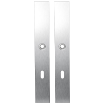GPF1100.75 langschild XL rechthoekig BB72 RVS geborsteld