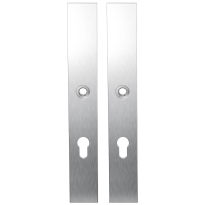 GPF1100.75 langschild XL rechthoekig PC72 RVS geborsteld