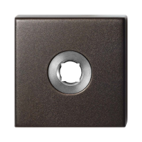 GPF1102.A1 L rozet 50x50x8 mm Dark blend linksdraaiend