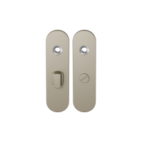 GPF1110.A4 kortschild afgerond WC57/5 grote knop Champagne blend