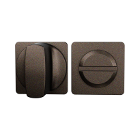 GPF1142.A1 Minimalistische Toiletgarnituur 28x28x1,5mm stift 8mm Dark blend