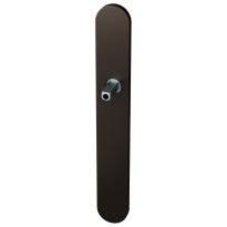 GPF1170.A1.411 langschild XL afgerond BB72 Dark blend met vastgelaste knopvastzetter