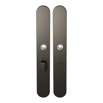 GPF1170.A1 langschild afgerond WC57/8 grote knop Dark blend