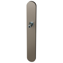 GPF1170.A3.401 langschild XL afgerond BB56 Mocca blend met vastgelaste knopvastzetter