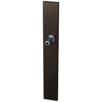 GPF1175.A1 langschild XL rechthoekig Dark blend met vastgelaste knopvastzetter