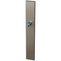 GPF1175.A3 langschild XL rechthoekig Mocca blend met vastgelaste knopvastzetter
