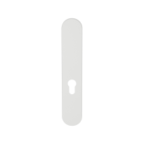 GPF1220.62L/R  langschild afgerond PC55 zonder krukgat links-/ rechtsdraaiend wit