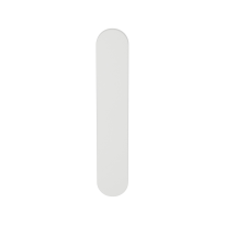 GPF1220.62L/R langschild afgerond zonder krukgat links-/ rechtsdraaiend wit