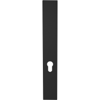 GPF1275.61L/R  langschild XL rechthoekig PC55 zonder krukgat links-/ rechtsdraaiend zwart