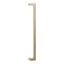 GPF13 deurgreep verkropt 22x22x600mm hoogte 60mm Champagne blend