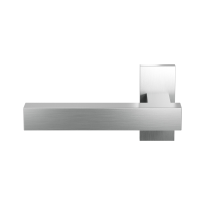 GPF1307.09-01L RVS deurkruk Toro+ op rechthoekige rozet, linkswijzend