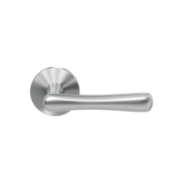 GPF1312.09-05 Pake deurkruk op rozet 50x6mm RVS geborsteld 