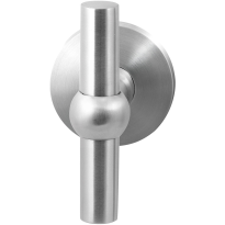 GPF3045.05 RVS kruisknop Hipi op ronde rozet vast incl. knopvastzetter
