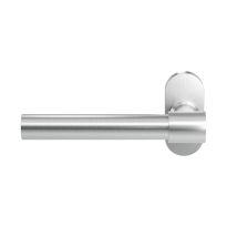 GPF3052.09-04L RVS deurkruk Hipi Deux+ op ovale rozet, linkswijzend