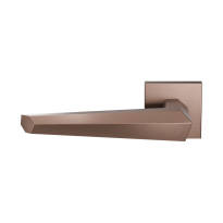 GPF3112.A2-02L Bronze blend deurkruk Rua op vierkante rozet, linkswijzend