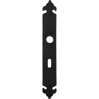 GPF6100.25L/R langschild BB56 links-/ rechtsdraaiend smeedijzer zwart