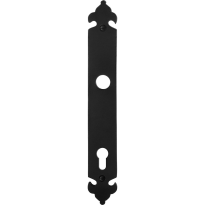 GPF6100.25L/R langschild PC92 links-/ rechtsdraaiend smeedijzer zwart