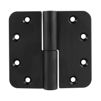 GPF6351.60 paumelle 89x96 mm smeedijzer zwart DIN RS ronde hoek