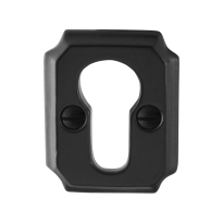 GPF6902.02 cilinderrozet 51x40x6mm smeedijzer zwart