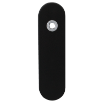 GPF8100.10L kortschild afgerond linksdraaiend zwart