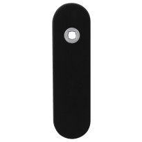 GPF8100.10L kortschild afgerond PC55 linksdraaiend zwart
