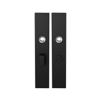 GPF8100.25 langschild rechthoekig WC55/8 grote knop zwart