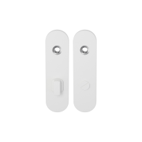 GPF8100.50 kortschild afgerond WC72/8 grote knop wit